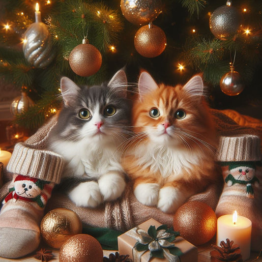 Les Chats et le Sapin de Noël : Une Coexistence Délicate pendant les Fêtes